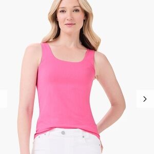 Nic+Zoe | tank top in wild pink Sz 0P/2P